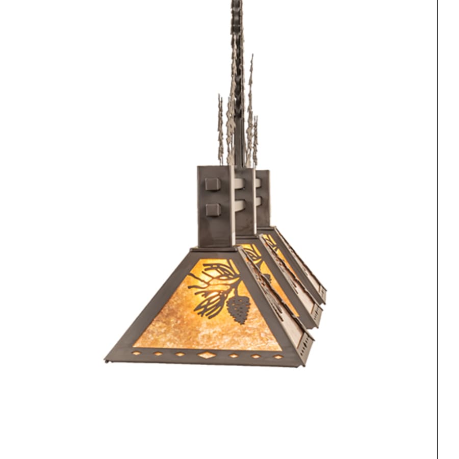 Meyda Tiffany 3 Light 45" Wide Linear Pendant