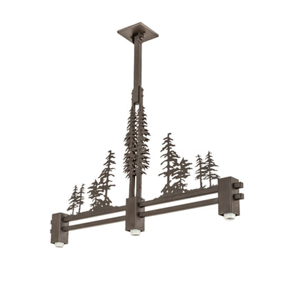 Meyda Tiffany 3 Light 45" Wide Linear Pendant