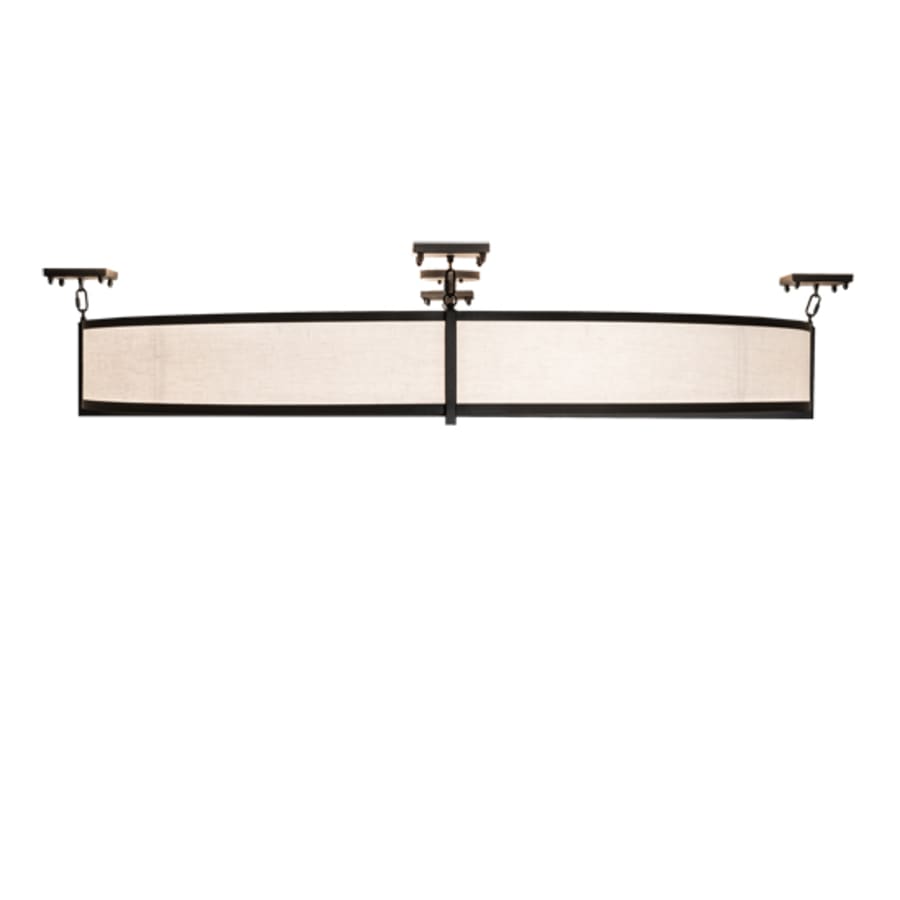 Meyda Tiffany Cilindro Structure 8 Light 60" Wide Semi-Flush Drum Ceiling Fixture