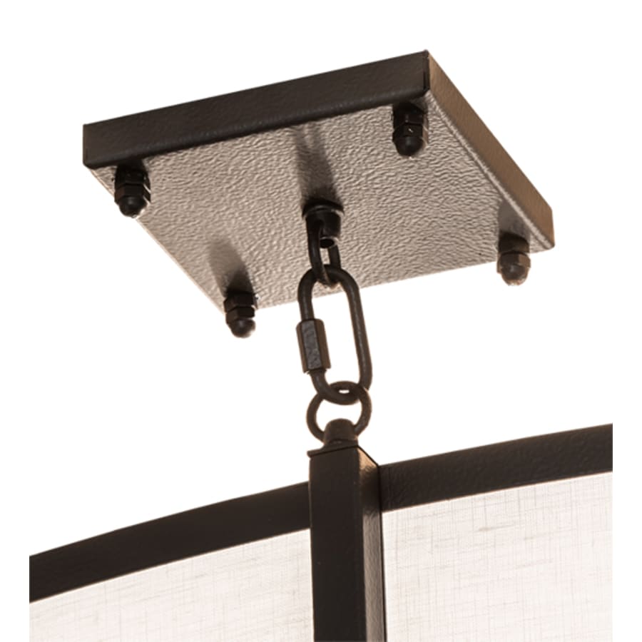 Meyda Tiffany Cilindro Structure 8 Light 60" Wide Semi-Flush Drum Ceiling Fixture