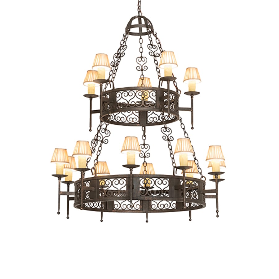 Meyda Tiffany Toscano 15 Light 48" Wide Ring Chandelier