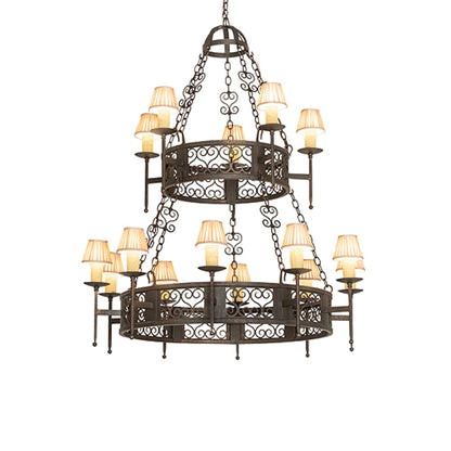 Meyda Tiffany Toscano 15 Light 48" Wide Ring Chandelier