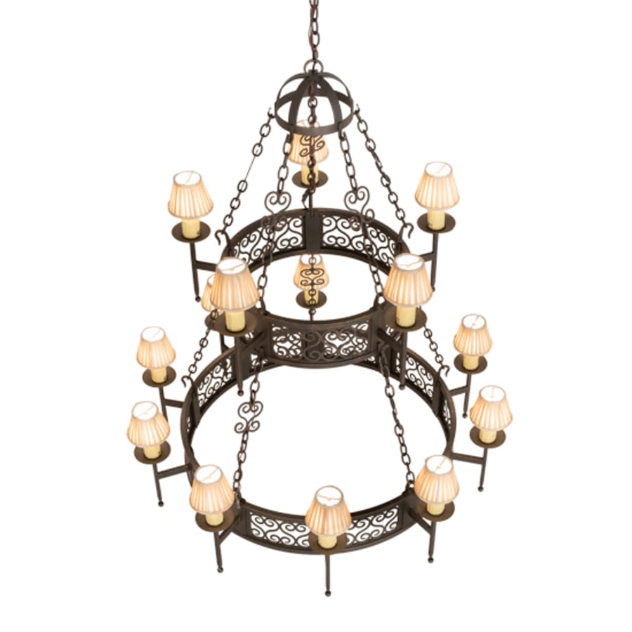 Meyda Tiffany Toscano 15 Light 48" Wide Ring Chandelier