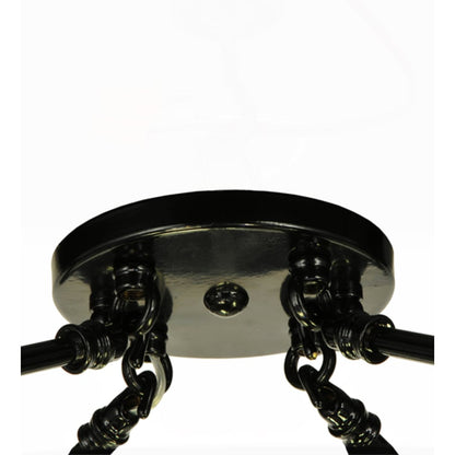 Meyda Tiffany Chrisanne 3 Light 24" Wide Semi-Flush Bowl Ceiling Fixture