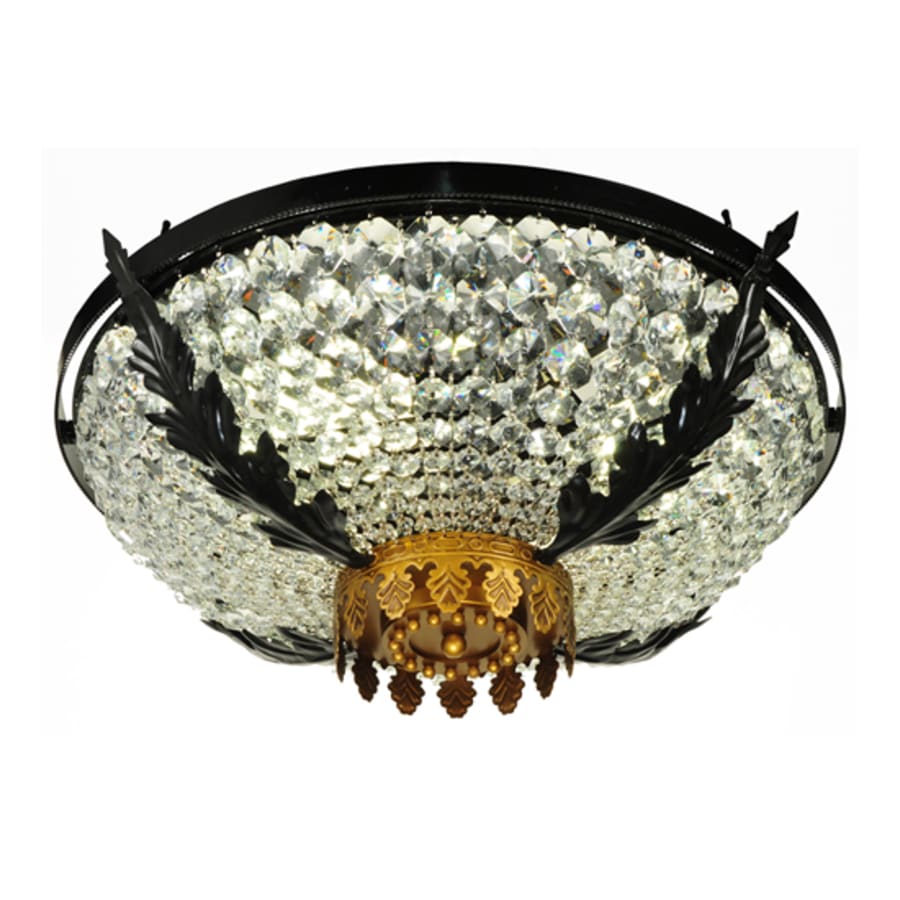 Meyda Tiffany Chrisanne 3 Light 24" Wide Semi-Flush Bowl Ceiling Fixture