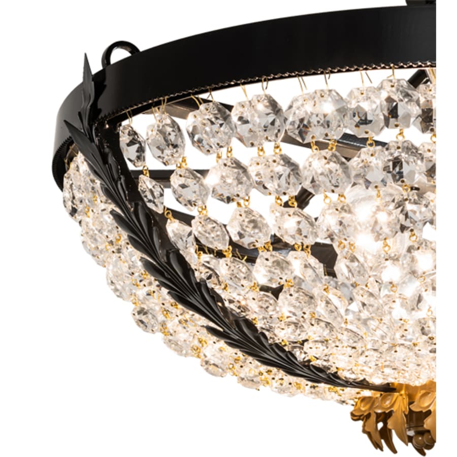 Meyda Tiffany Chrisanne 3 Light 24" Wide Semi-Flush Bowl Ceiling Fixture