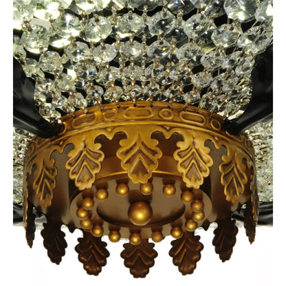 Meyda Tiffany Chrisanne 3 Light 24" Wide Semi-Flush Bowl Ceiling Fixture