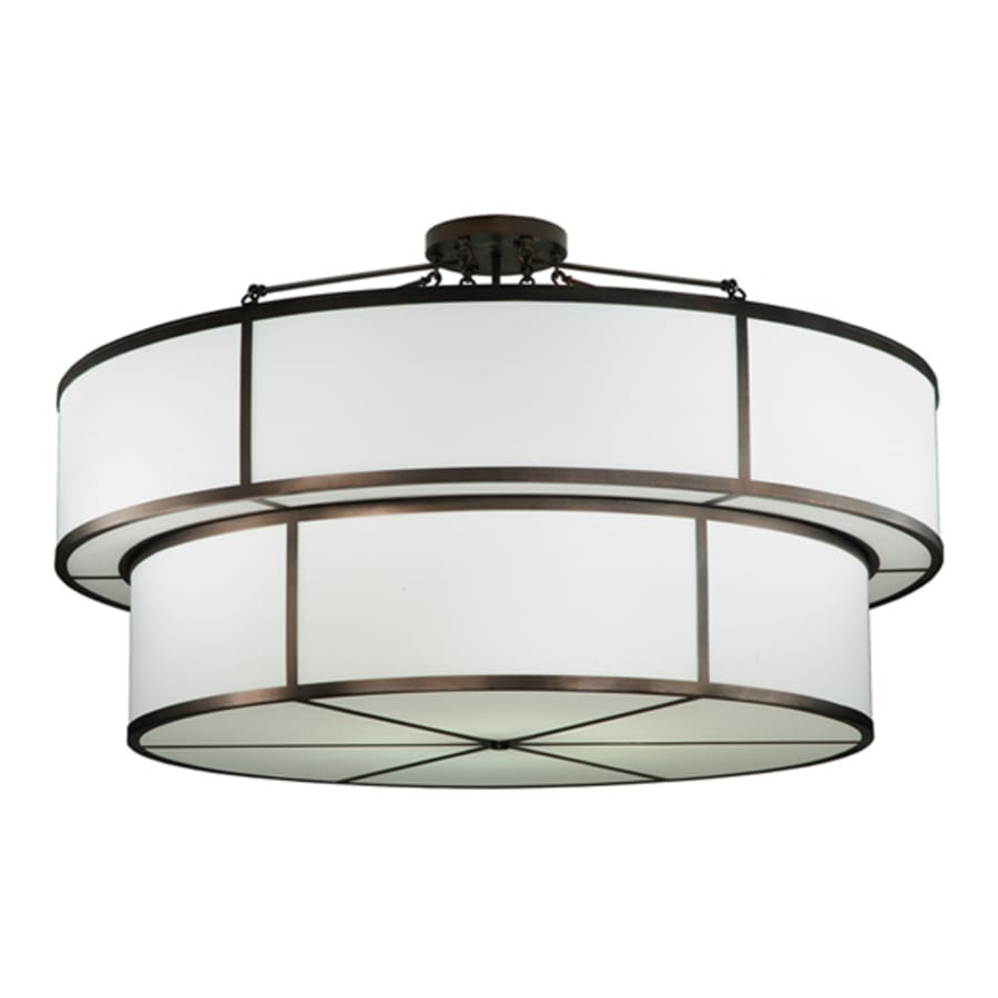 Meyda Tiffany Jayne 12 Light 72" Wide Semi-Flush Ceiling Fixture
