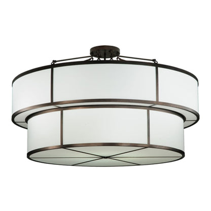 Meyda Tiffany Jayne 12 Light 72" Wide Semi-Flush Ceiling Fixture
