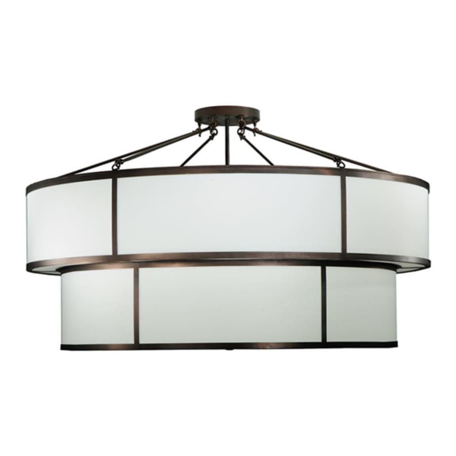 Meyda Tiffany Jayne 12 Light 72" Wide Semi-Flush Ceiling Fixture