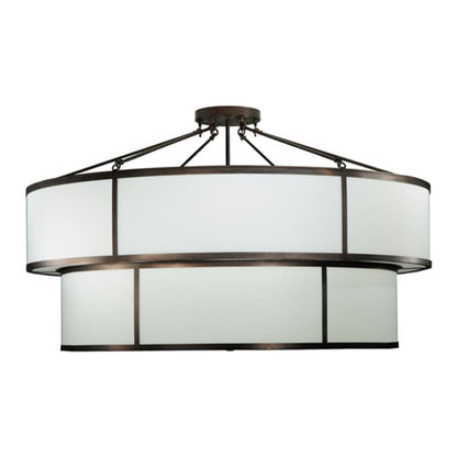 Meyda Tiffany Jayne 12 Light 72" Wide Semi-Flush Ceiling Fixture
