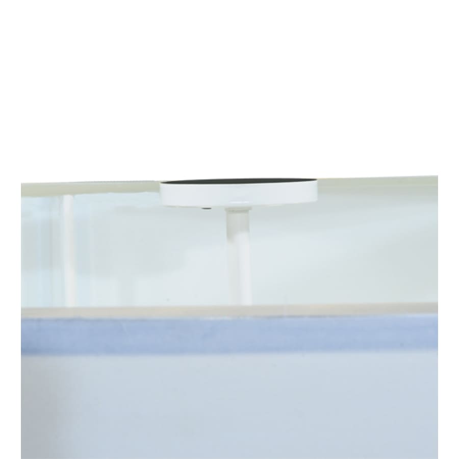 Meyda Tiffany Cilindro 6 Light 60" Wide Flush Mount Drum Ceiling Fixture - Nickel Finish - Medium Bulb Base
