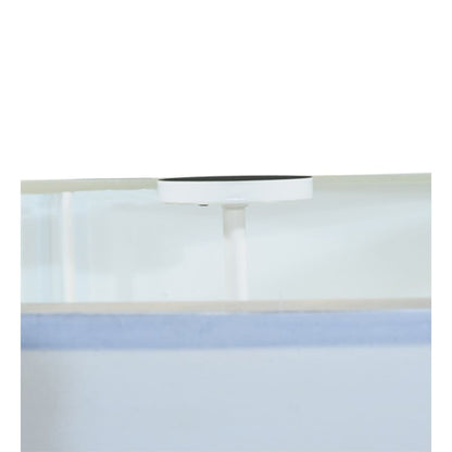 Meyda Tiffany Cilindro 6 Light 60" Wide Flush Mount Drum Ceiling Fixture - Nickel Finish - Medium Bulb Base