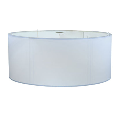 Meyda Tiffany Cilindro 6 Light 60" Wide Flush Mount Drum Ceiling Fixture - Nickel Finish - Medium Bulb Base