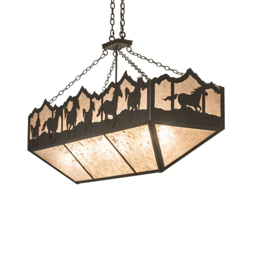 Meyda Tiffany 6 Light 54" Wide Linear Pendant