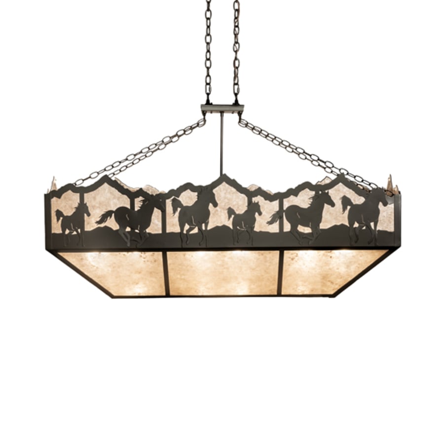Meyda Tiffany 6 Light 54" Wide Linear Pendant