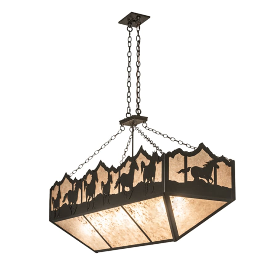 Meyda Tiffany 6 Light 54" Wide Linear Pendant