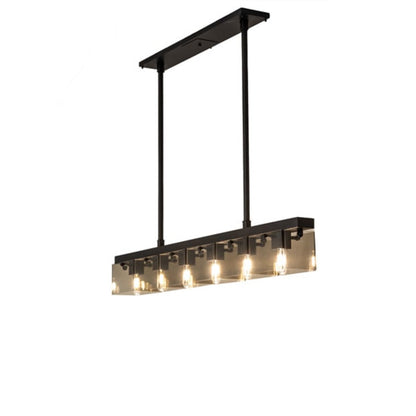 Meyda Tiffany 6 Light 59" Wide Linear Pendant