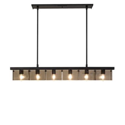 Meyda Tiffany 6 Light 59" Wide Linear Pendant