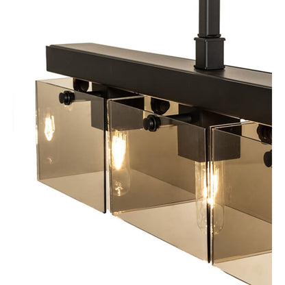Meyda Tiffany 6 Light 59" Wide Linear Pendant
