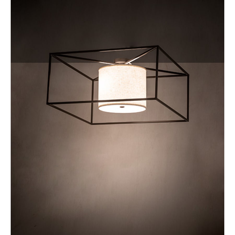 Meyda Tiffany Kitzi 2 Light 43" Wide Semi-Flush Square Ceiling Fixture