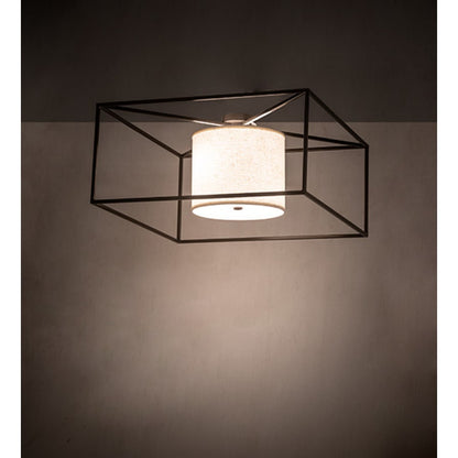 Meyda Tiffany Kitzi 2 Light 43" Wide Semi-Flush Square Ceiling Fixture