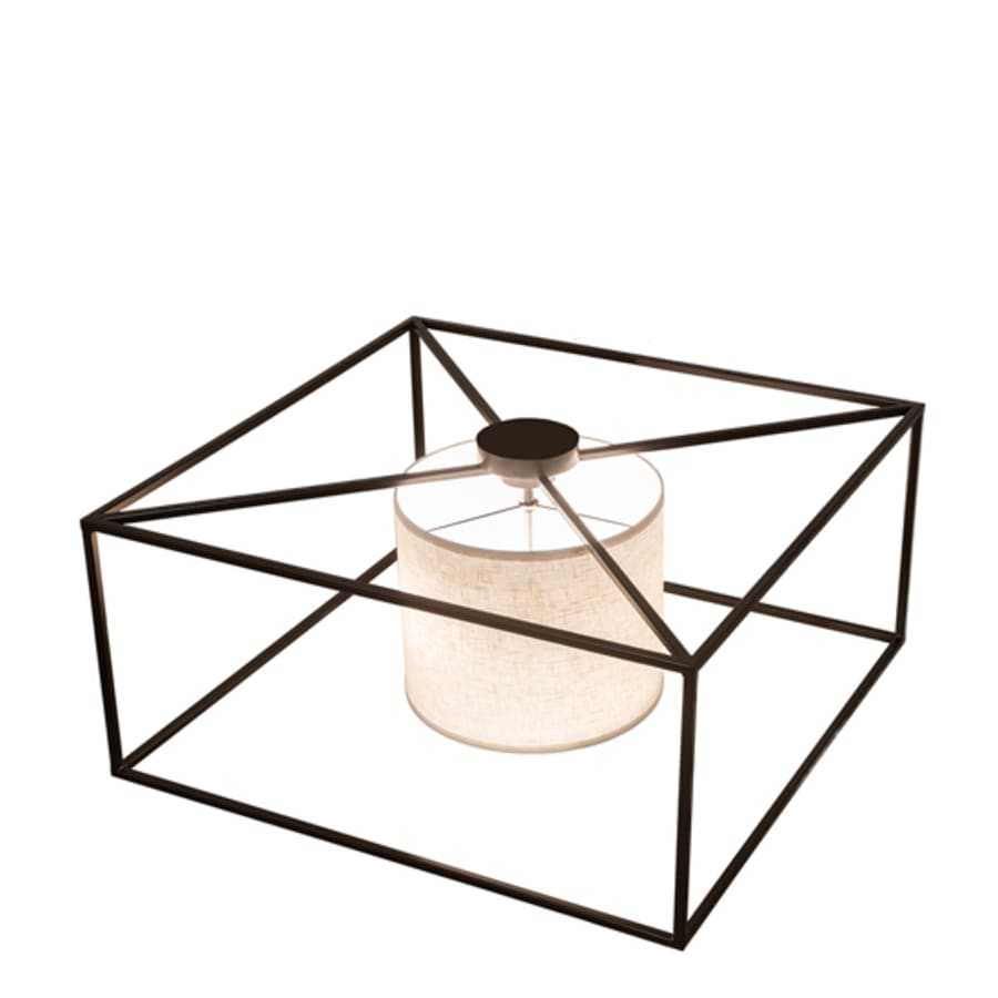 Meyda Tiffany Kitzi 2 Light 43" Wide Semi-Flush Square Ceiling Fixture