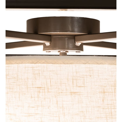 Meyda Tiffany Kitzi 2 Light 43" Wide Semi-Flush Square Ceiling Fixture