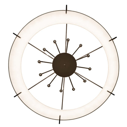 Meyda Tiffany Cilindro Structure 12 Light 40" Wide Semi-Flush Drum Ceiling Fixture