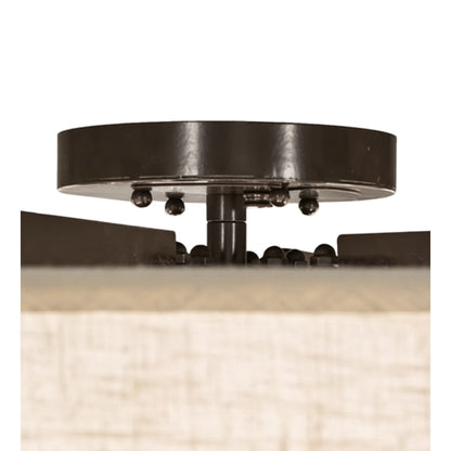 Meyda Tiffany Cilindro Structure 12 Light 40" Wide Semi-Flush Drum Ceiling Fixture
