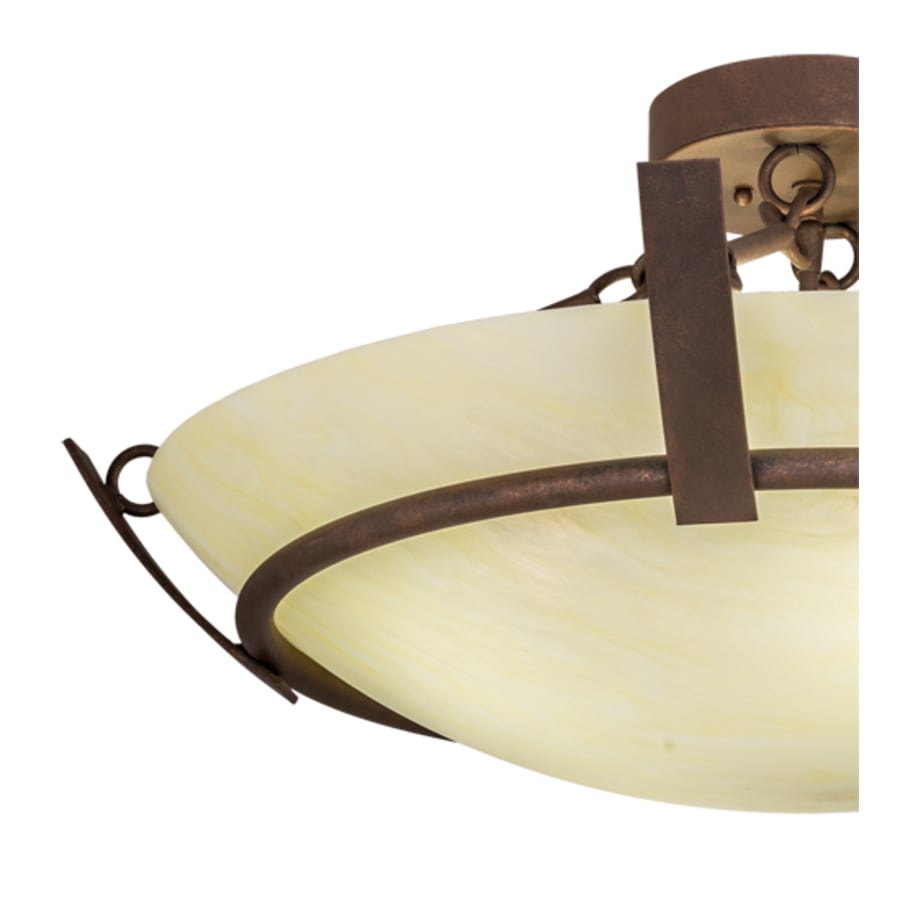 Meyda Tiffany Covina 4 Light 30" Wide Semi-Flush Bowl Ceiling Fixture