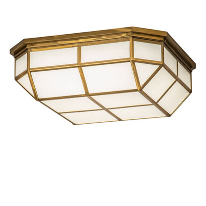 Meyda Tiffany Gibbon 25-1/2" Square LED Flush Mount Ceiling Fixture