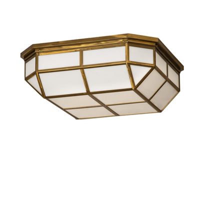 Meyda Tiffany Gibbon 25-1/2" Square LED Flush Mount Ceiling Fixture