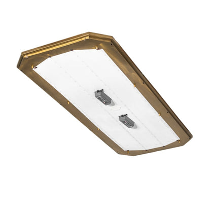 Meyda Tiffany Gibbon 66" Wide LED Flush Mount Ceiling Fixture