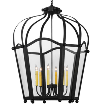 Meyda Tiffany 6 Light 33" Wide Taper Candle Pendant