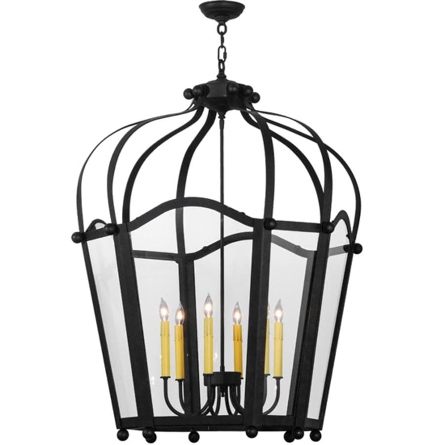 Meyda Tiffany 6 Light 33" Wide Taper Candle Pendant