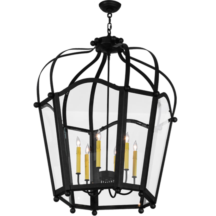 Meyda Tiffany 6 Light 33" Wide Taper Candle Pendant