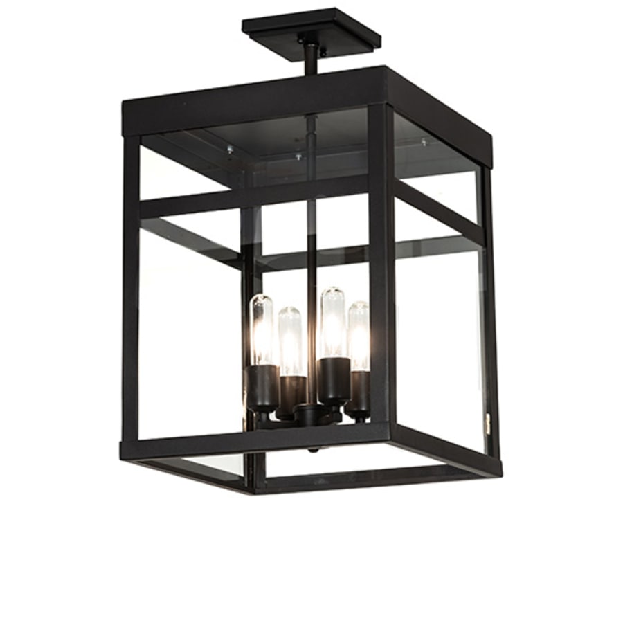 Meyda Tiffany Quadrato 4 Light 21" Wide Semi-Flush Ceiling Fixture