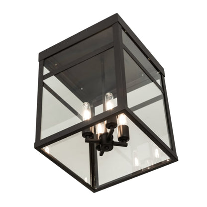 Meyda Tiffany Quadrato 4 Light 21" Wide Semi-Flush Ceiling Fixture