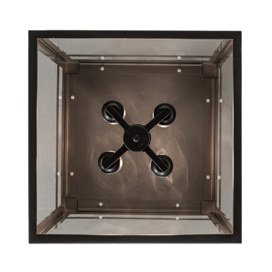 Meyda Tiffany Quadrato 4 Light 21" Wide Semi-Flush Ceiling Fixture
