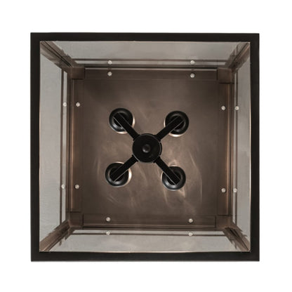 Meyda Tiffany Quadrato 4 Light 21" Wide Semi-Flush Ceiling Fixture