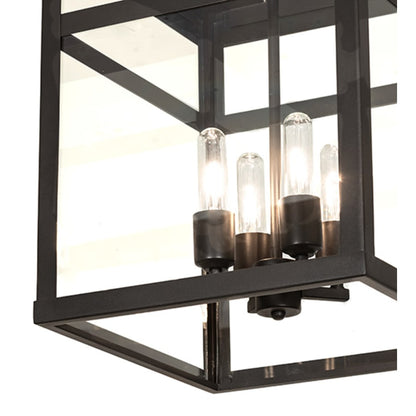 Meyda Tiffany Quadrato 4 Light 21" Wide Semi-Flush Ceiling Fixture