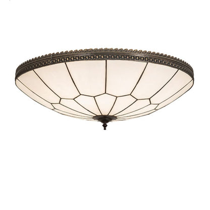Meyda Tiffany Vincent Honeycomb 6 Light 30" Wide Semi-Flush Bowl Ceiling Fixture