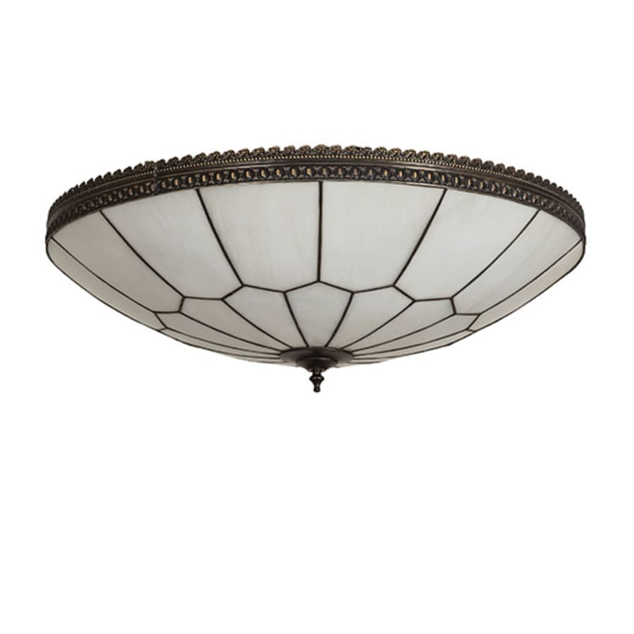 Meyda Tiffany Vincent Honeycomb 6 Light 30" Wide Semi-Flush Bowl Ceiling Fixture