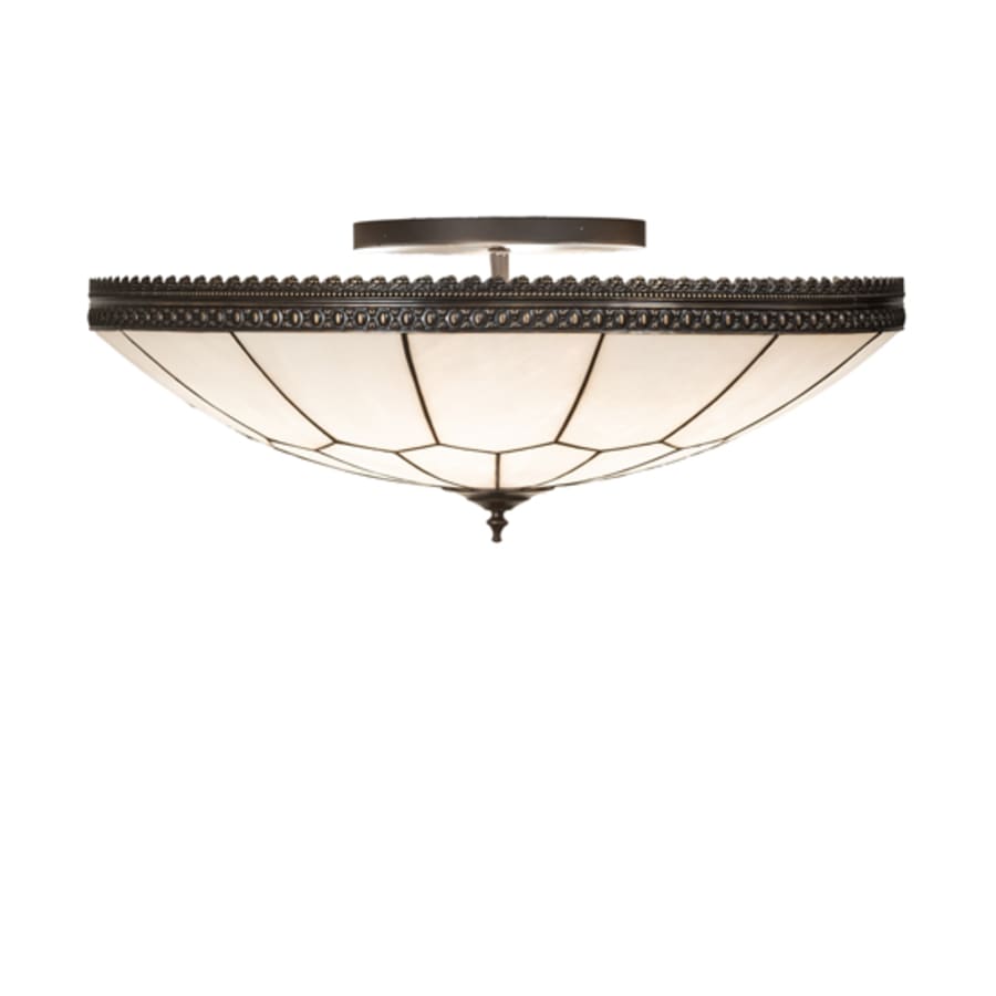 Meyda Tiffany Vincent Honeycomb 6 Light 30" Wide Semi-Flush Bowl Ceiling Fixture