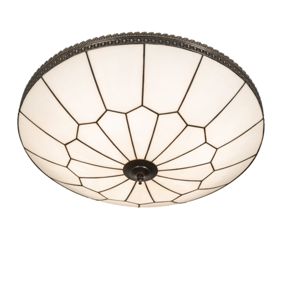 Meyda Tiffany Vincent Honeycomb 6 Light 30" Wide Semi-Flush Bowl Ceiling Fixture