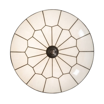 Meyda Tiffany Vincent Honeycomb 6 Light 30" Wide Semi-Flush Bowl Ceiling Fixture