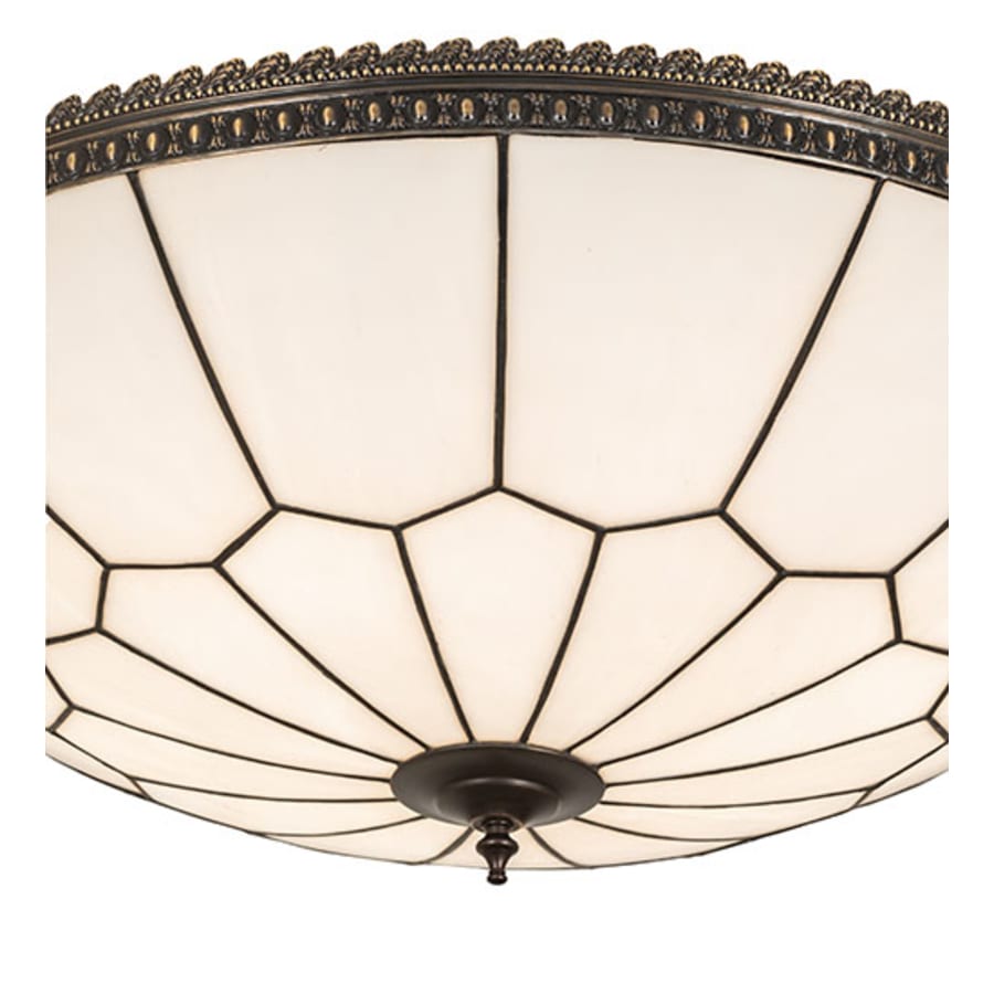 Meyda Tiffany Vincent Honeycomb 6 Light 30" Wide Semi-Flush Bowl Ceiling Fixture