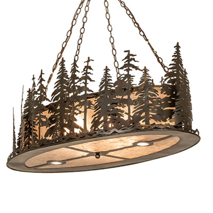 Meyda Tiffany 6 Light 48" Wide Linear Pendant