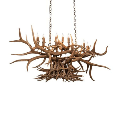 Meyda Tiffany Long Antlers 10 Light 66" Wide Antler Candle Style Chandelier